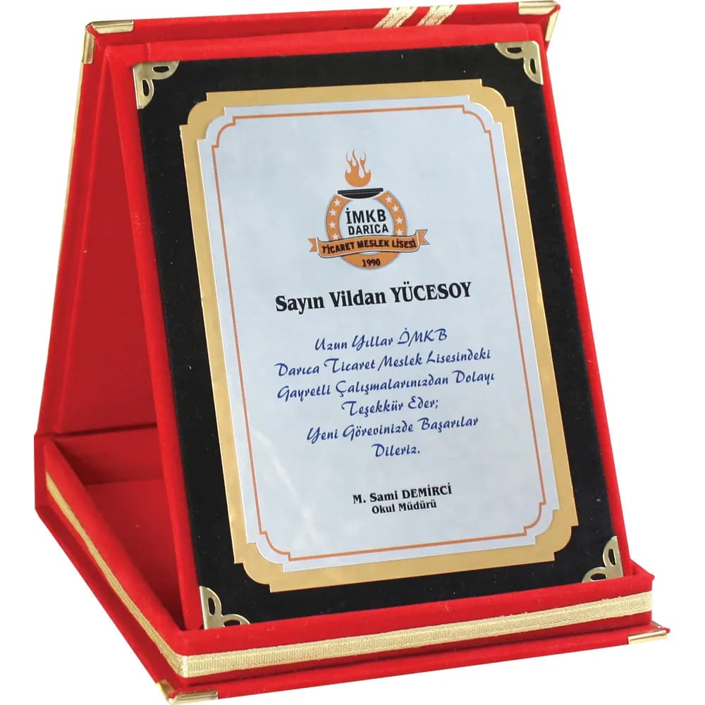 Albüm Plaket — Kırmızı